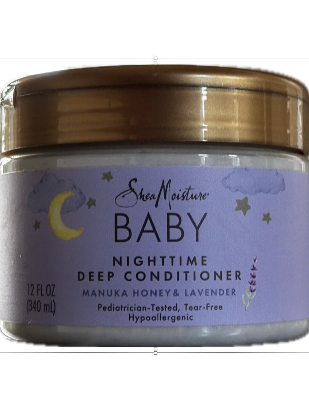 SheaMoisture Baby Nighttime Deep Conditioner Manuka Honey & Lavender 12 oz